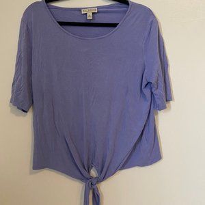 Periwinkle Keyhole Tie Top